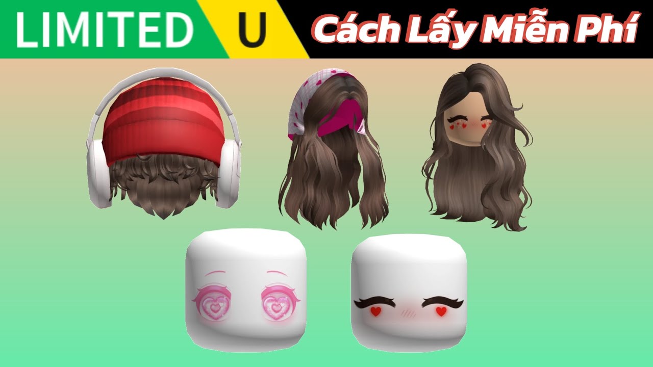 trò chơi xu Free UGC Limited - Cách Vật Phẩm Lấy Tóc Và Mặt Roblox Miễn Phí
