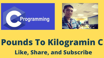 Pounds To Kilograms in C