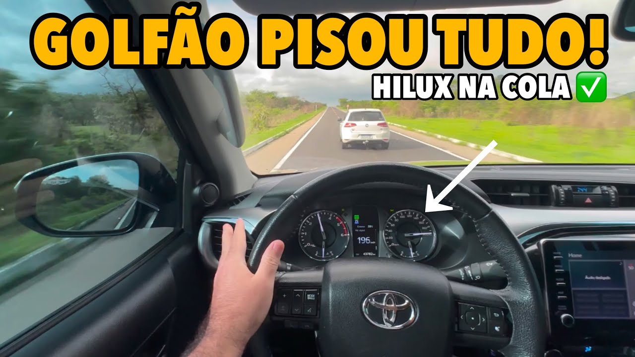 HILUX 204CV vs GOLF TSI 140CV 🔥- QUEM LEVA ESSA? 🤯