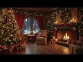 Cozy Christmas Jazz Music with Fireplace Ambience – Warm Lights &amp; Relaxing Holiday Atmosphere