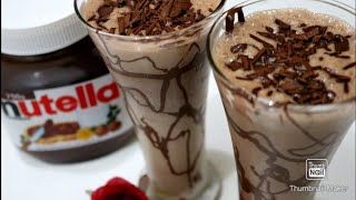 Two way Nutella Milkshake |Vanilla Nutella mIlkshake| Banana Nutella Milkshake