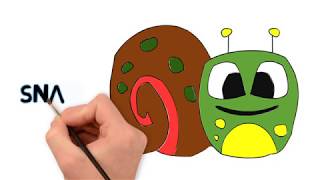 Clipart Share Coloring Pages - Snail - Learn Colors And Animals