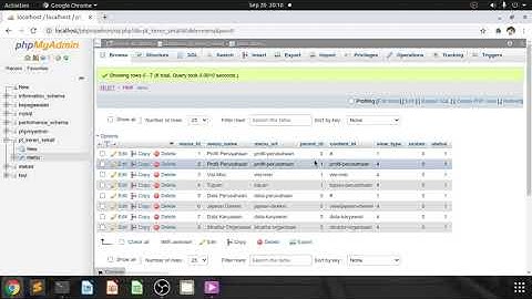 Membuat website bisnis  codeigniter 4 | Manajemen Menu Bagian 1
