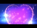 ♫ 30 Minutes ♫ Musical Heart Notes ♫ Longest HD Motion Background AA VFX