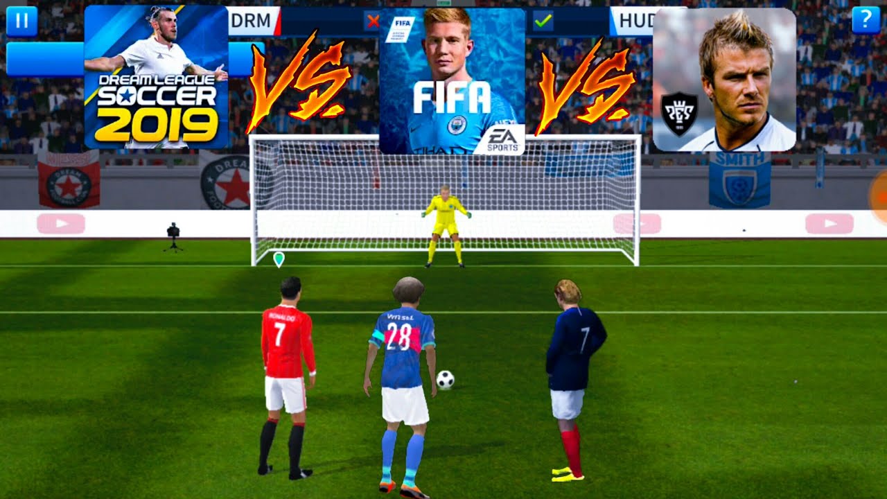 PES 2018 MOBILE vs DLS 19 vs FIFA 19 MOBILE vs Pes 19 Mobile | Realistic Penalty