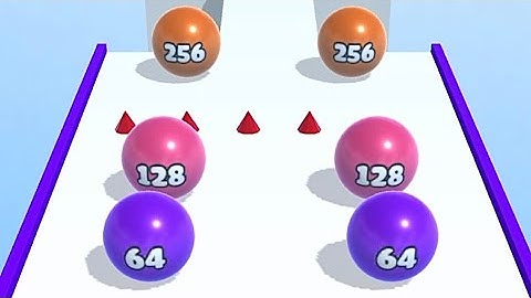 Ball Merge 2048 - All Levels Gameplay part ( 4 ) IOS, Android ✨😘🏀🏀✅