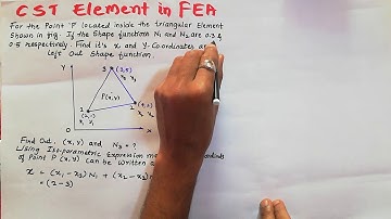 Problem 2 _ CST Element in FEA _ Constant strain triangle elements in finite elements methods