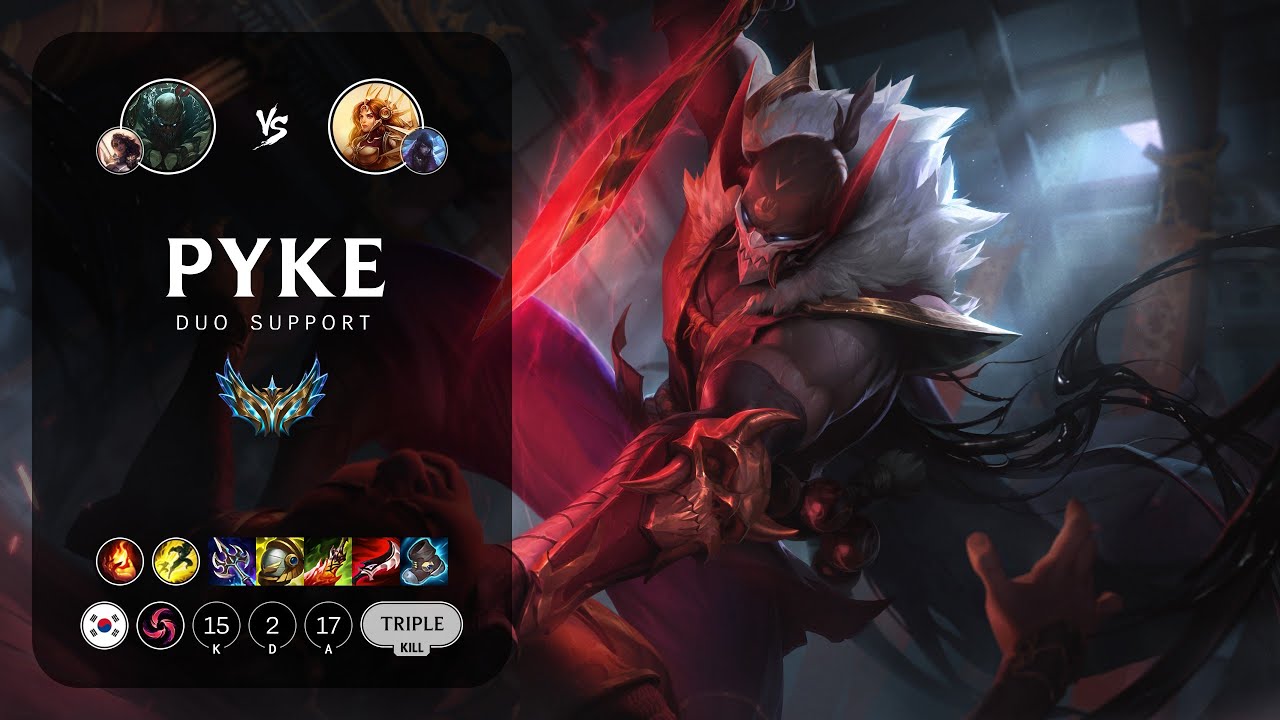 Pyke Support vs Leona - KR Challenger Patch 13.8