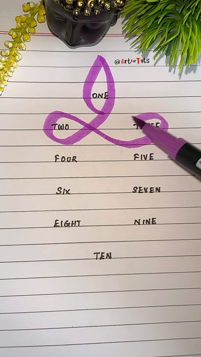 💜 Number Fun #trending #numbers #art #shorts #youtubeshorts #123 #fun #funny #yt