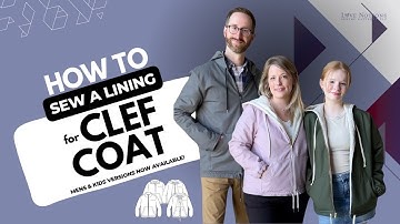SEW A LINING for Clef Coat (UPDATE: Mens Bass + Kids Treble on sale now!) all-season jacket pattern