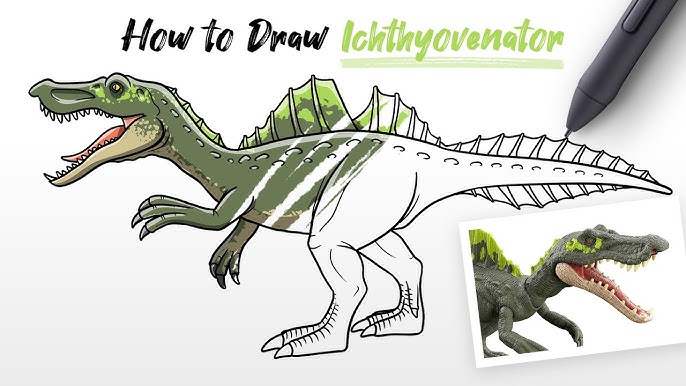 How to Draw Trex Tyrannosaurus Rex dinosaur from Jurassic World Dominion  Easy Step By Step 