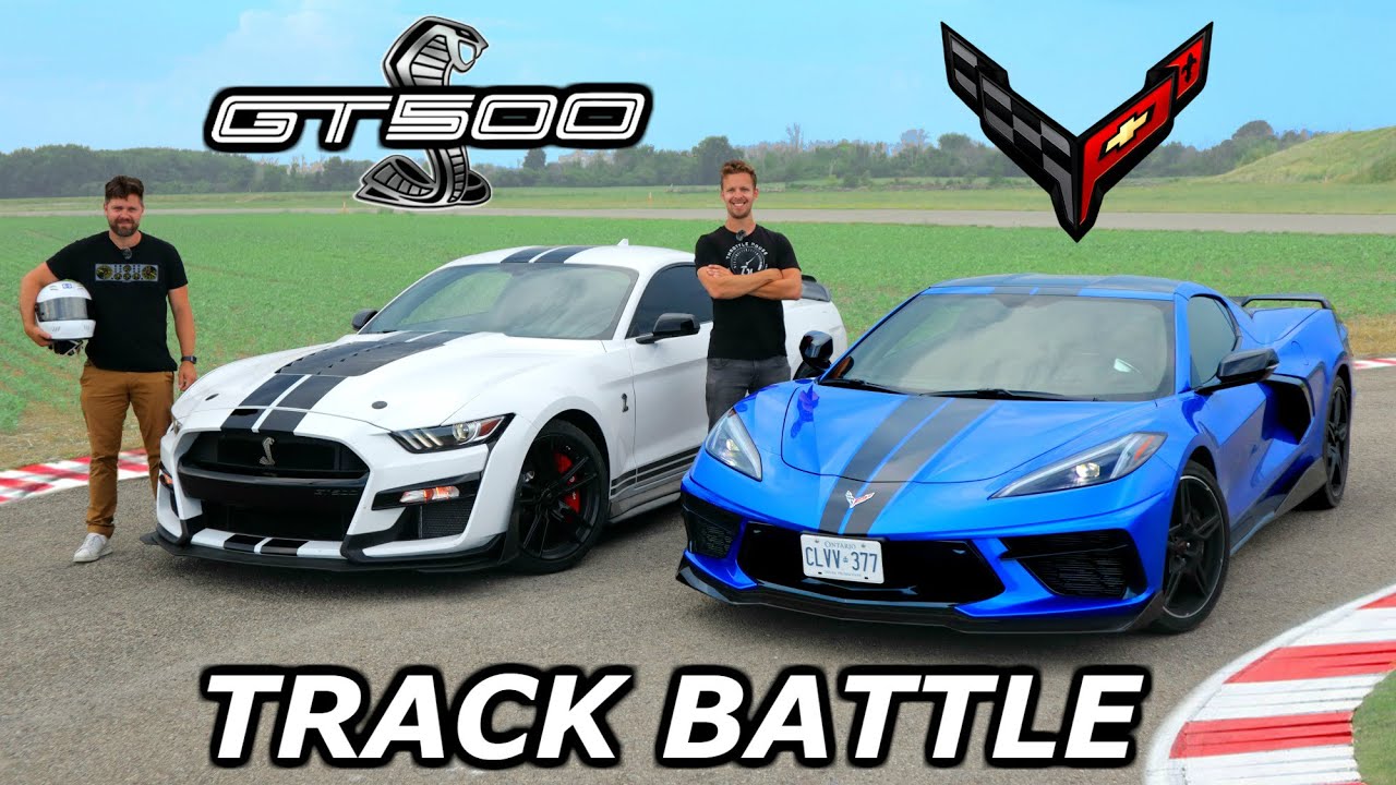 2020 C8 Corvette Z51 vs Mustang Shelby GT500 // DRAG RACE, ROLL RACE & LAP TIMES