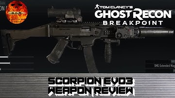Ghost Recon Breakpoint - SCORPION EVO3 Weapon Test And Review