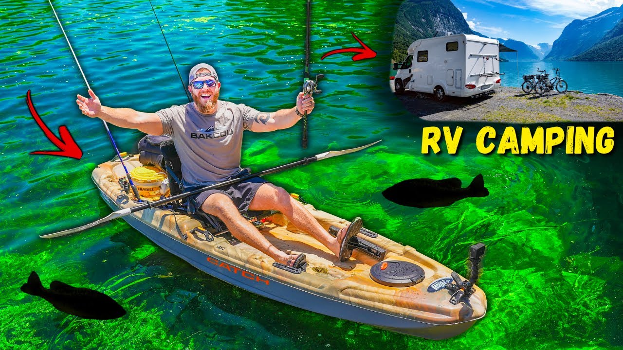 Fishing & Exploring ULTRA Clear Lake FULL of Trophy Bass (Kayak Fishing  Adventure) pt. 1 