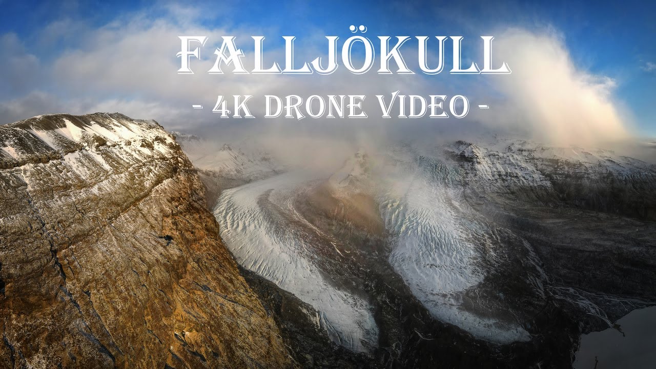 Falljökull Glacier // Iceland // Drone 4K — Falljökull — video poster