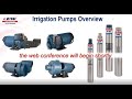 Irrigation Pumps Overview