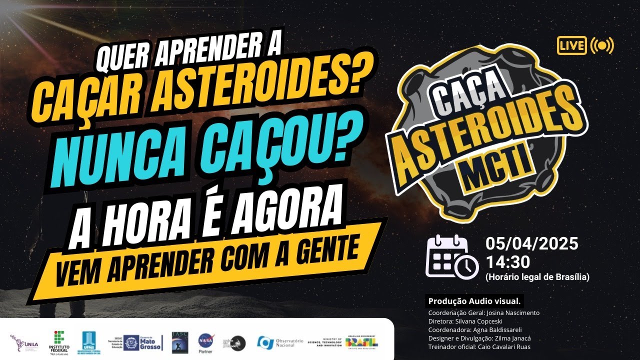 Treinamento  XXVII  Campanha Caça Asteroides MCTI -2025