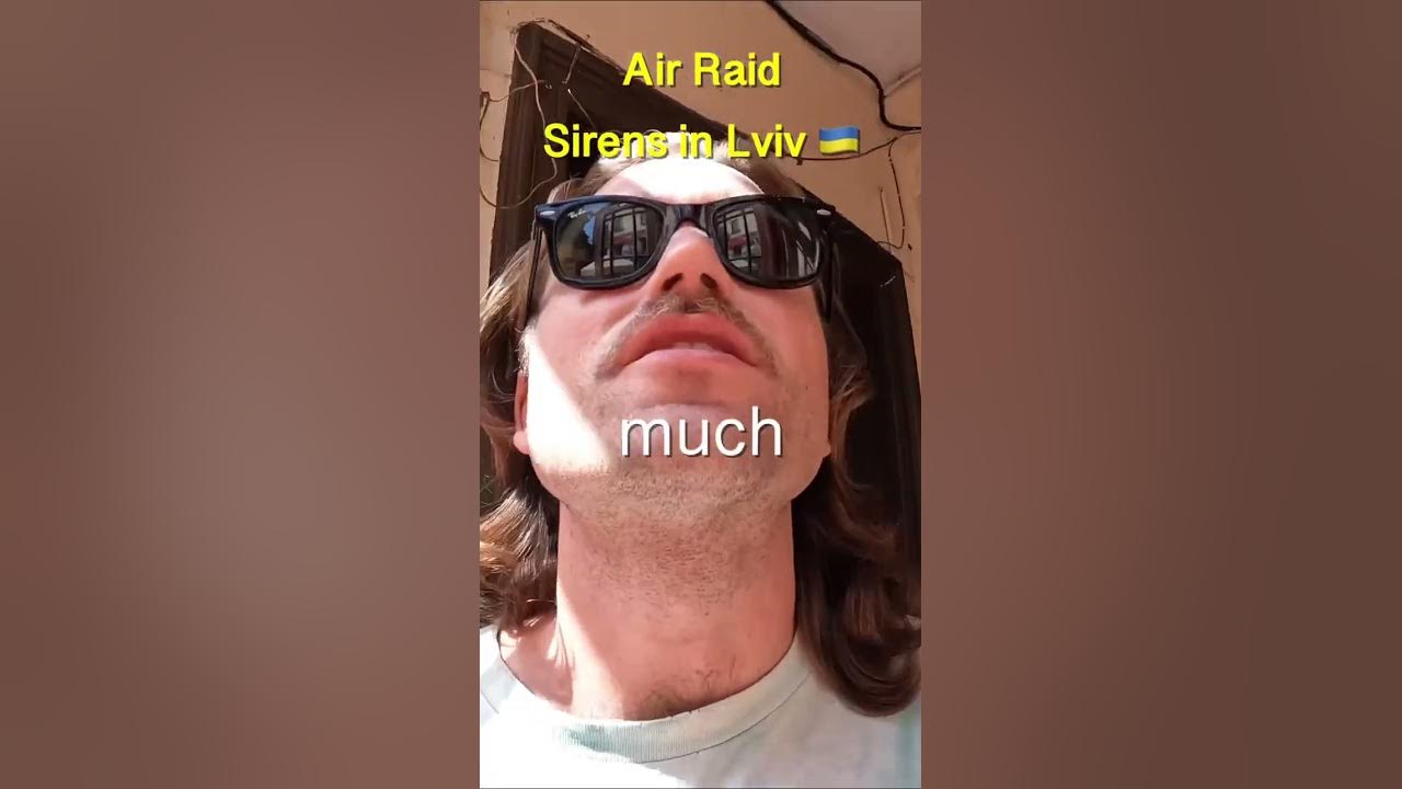 Air Raid Sirens in Lviv, Ukraine