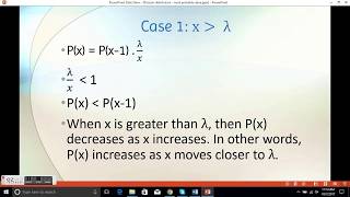 Maximum probability in Poisson distribution