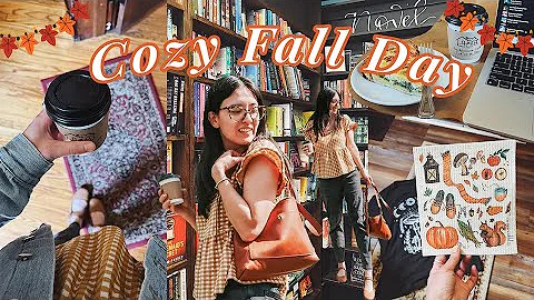 a Cozy Fall Day in My Life 🍂 book shopping, coffee shop date, romanticizing my life