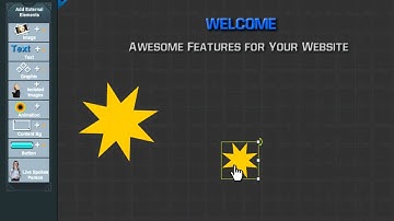 How do I add a graphic in Trendy Site Builder