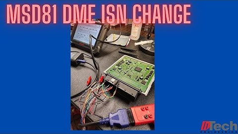 BMW How to Change DME iSN (MSD81)