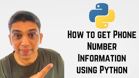 How to get Phone Number Information using Python