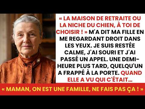 Ma fille m’a lancé un ultimatum cruel… une demi-heure plus tard, tout a changé