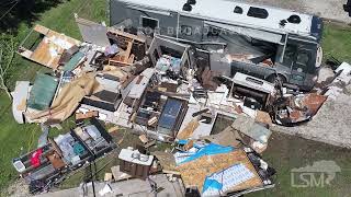 05-14-2024 Cecilia, Louisiana - Destroyed RVS - Drone Tornado Deadly EF2 Damage