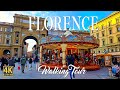 Florence italy  4k ultra walking tour