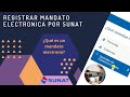 Como registrar mandato electrónica SUNAT