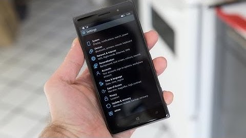 Windows 10 On Mobile | Technical Preview