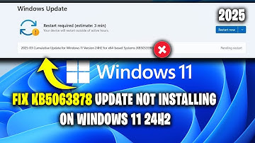 Fix KB5063878 Update Not Installing on Windows 11 24H2 – Quick & Easy Solution