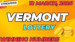 Vermont Day Lottery Results For - 12 Mar, 2026 - Pick 3 - Pick 4 - Powerball - Mega Millions Drawing