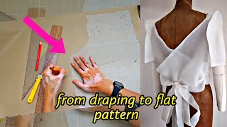 🧵 Pt 1 Filipiniana Draping to Flat Pattern Making × Making Terno Top US 🇺🇸 Client × Sewing Tutorial
