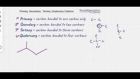How To Recognize Primary, Secondary, Tertiary Or Quaternary Carbons? Super Easy