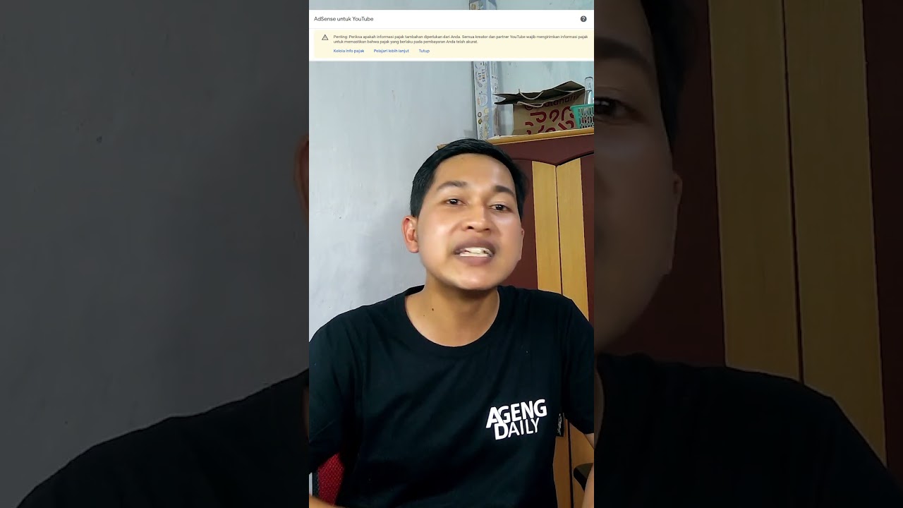 Kapan Youtuber Harus Mengisi Surat Pajak Dan No Rekening (Pembayaran) di Google Adsense?