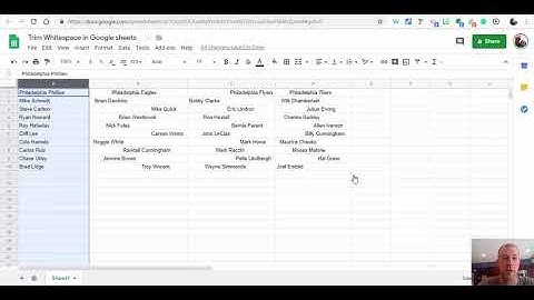 Want to clean-up your Google Sheet? Try Data _ Trim Whitespace