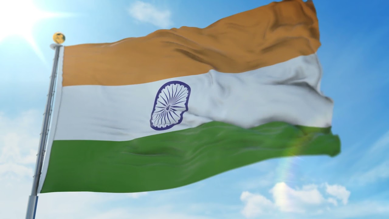 Indian Flag Stock Footage | India National Country Flags In The Wind Video | Royalty Free