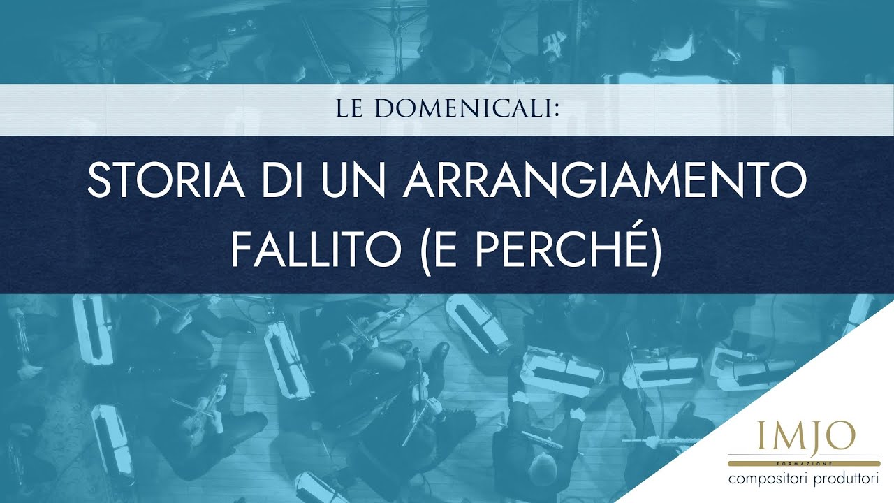 Serie Domenicali: Storia di un arrangiamento fallito (e perché)