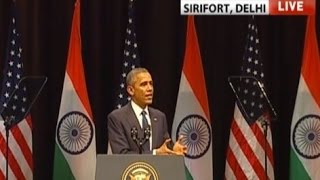 Barack Obama's Speech at Siri Fort auditorium