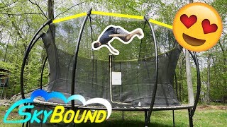 WE GOT A SKYBOUND STRATOS TRAMPOLINE!! (extremely bouncy)
