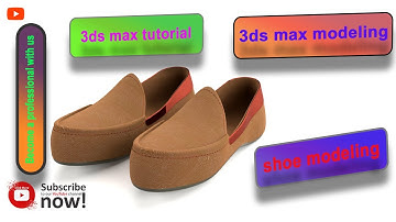 modeling shoe with 3ds max - tutorial 3d max - 3ds max modeling - 3ds max 2023 - 3d max