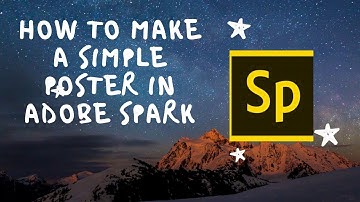 Adobe Spark Tutorial 2020  How to make a poster in Adobe Spark