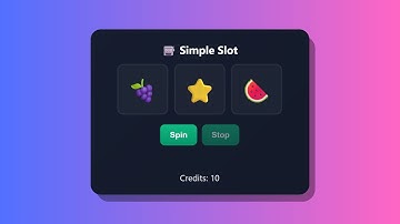 Build a Simple Slot Machine Game with HTML, CSS & JavaScript #coding #htmlcss #html #webdevelopment