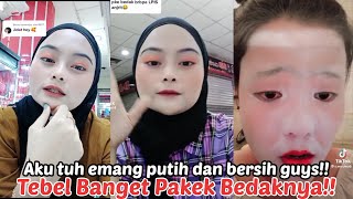 Tren Pakai Bedak Berlapis lapis Di Hujat Netizen Muka Putih di Dempul!