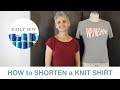 How to Shorten and Hem a Knit Shirt (or dress, or even pants)