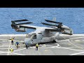 The $70 Million US Transformer Helicopter in Action on US Aircraft Carrier