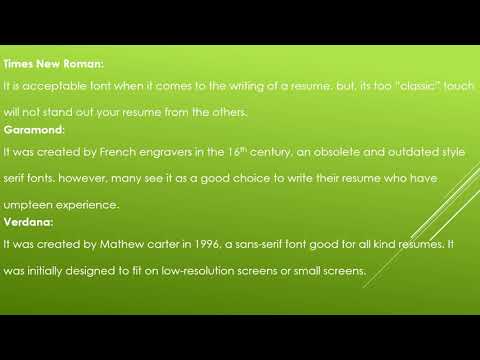 best-font-for-resume