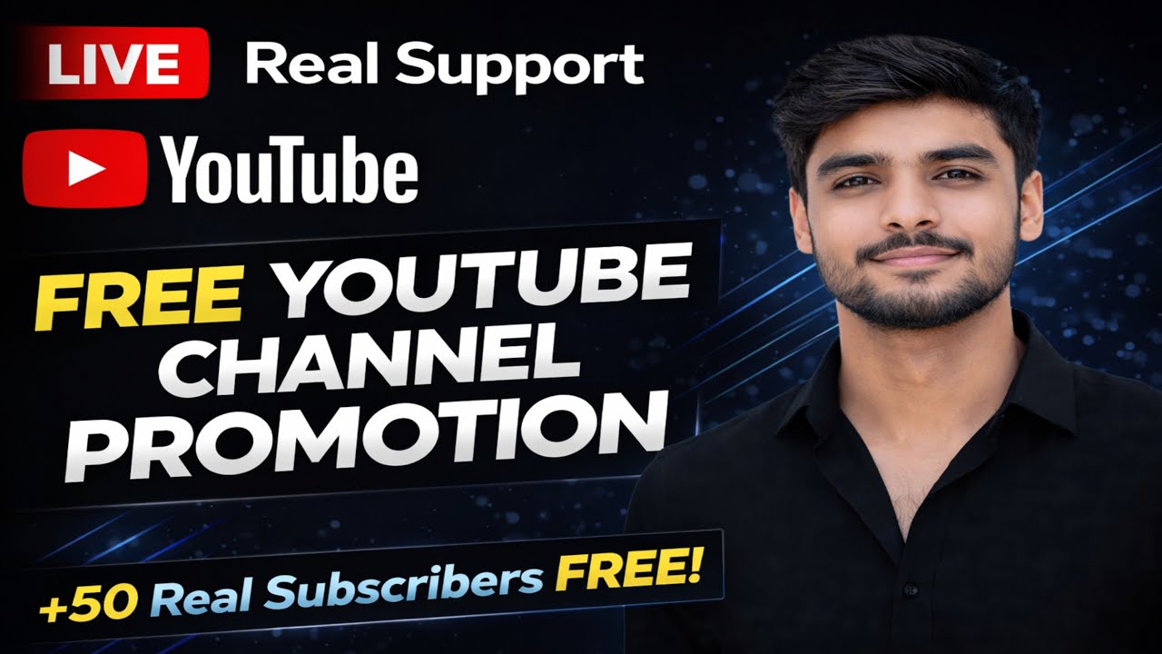 Real Tutorial Channel Free Youtube Channel Promotion & check 🔥 50 Real Subcriber tricks| fast ...